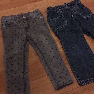 Two pairs of jeans